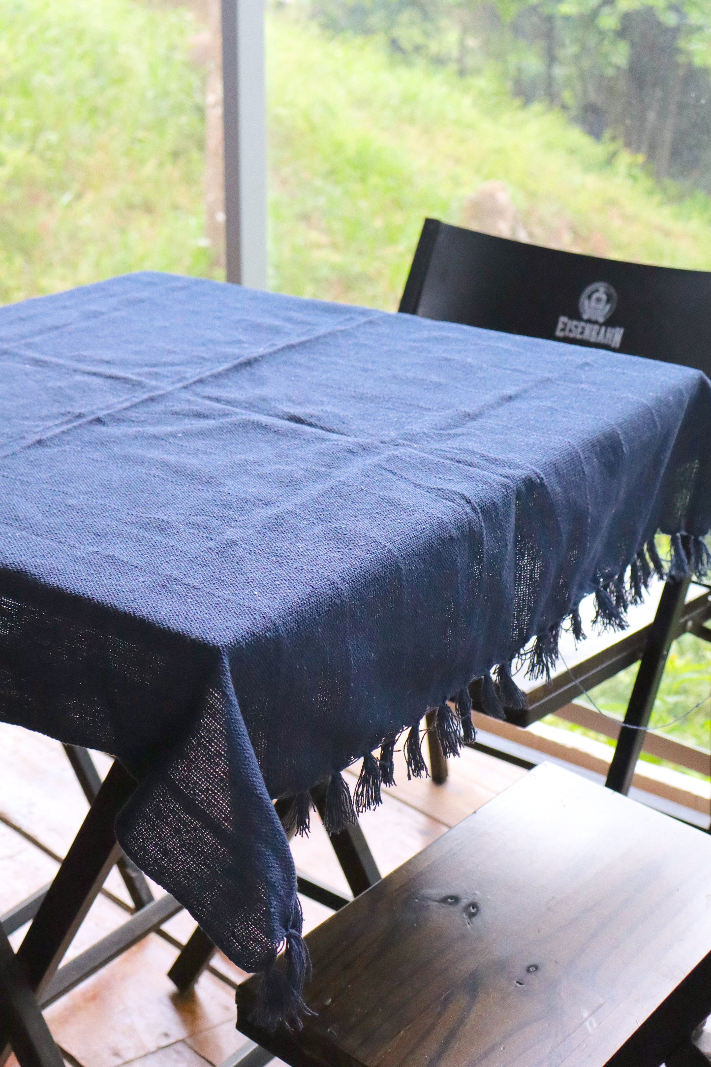 Toalha de Mesa Quadrada Azul 0,85x0,85m