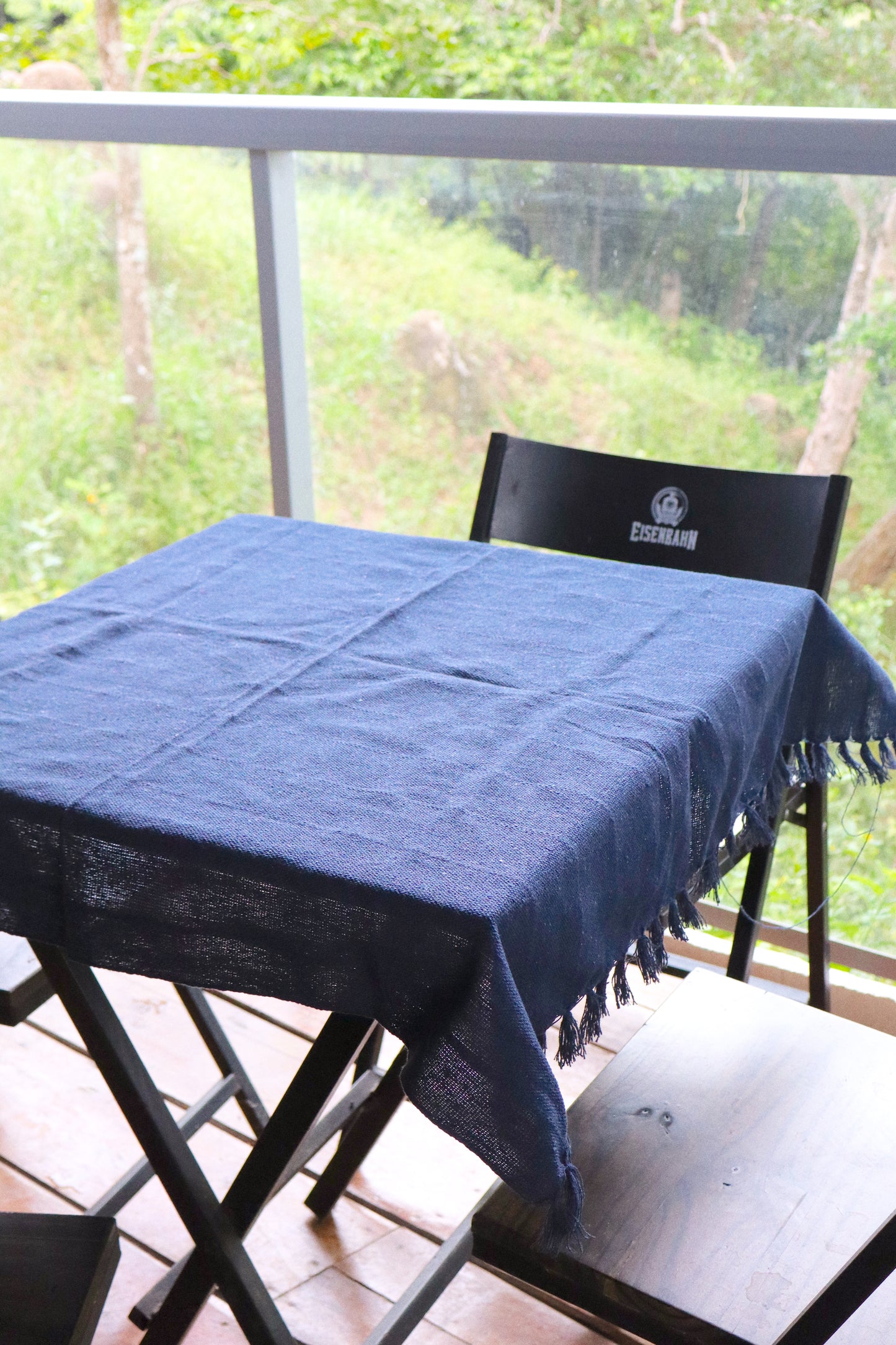 Toalha de Mesa Quadrada Azul 0,85x0,85m