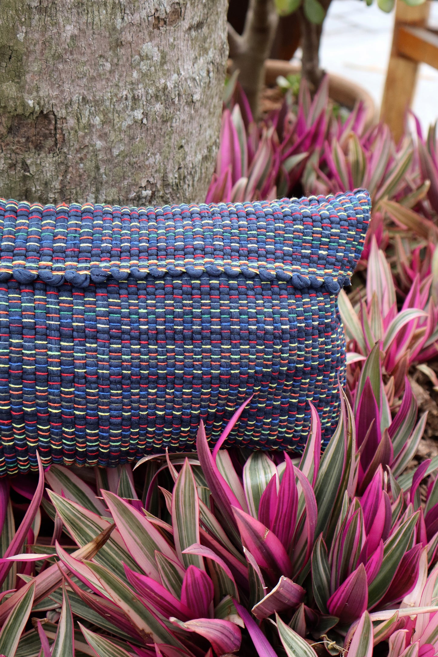Bolsa Necessaire Malha Tear Azul Marinho