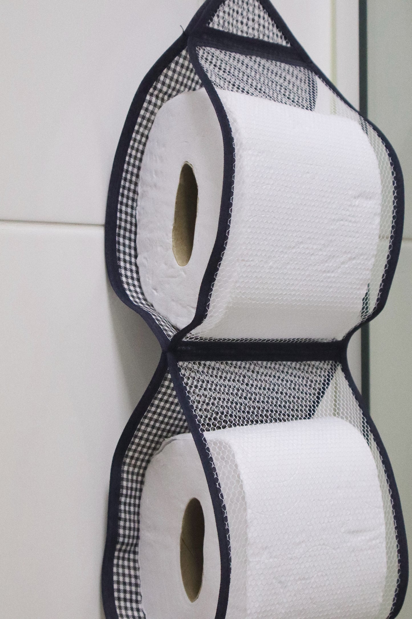 Porta Papel Higiênico 2 Lugares Tule Preto