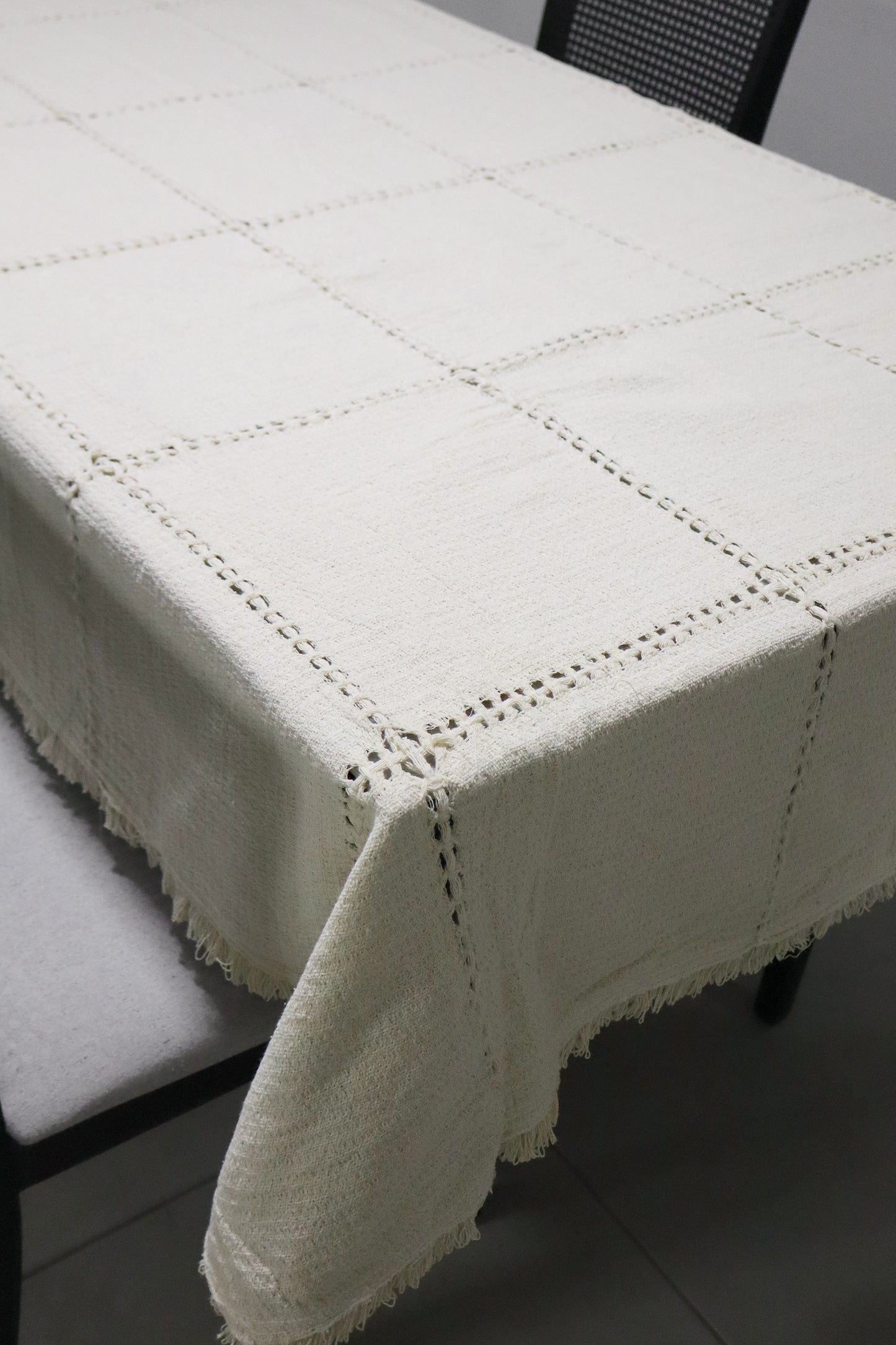 Toalha De Mesa Retalho Chita Bainha 2,20x1,40m