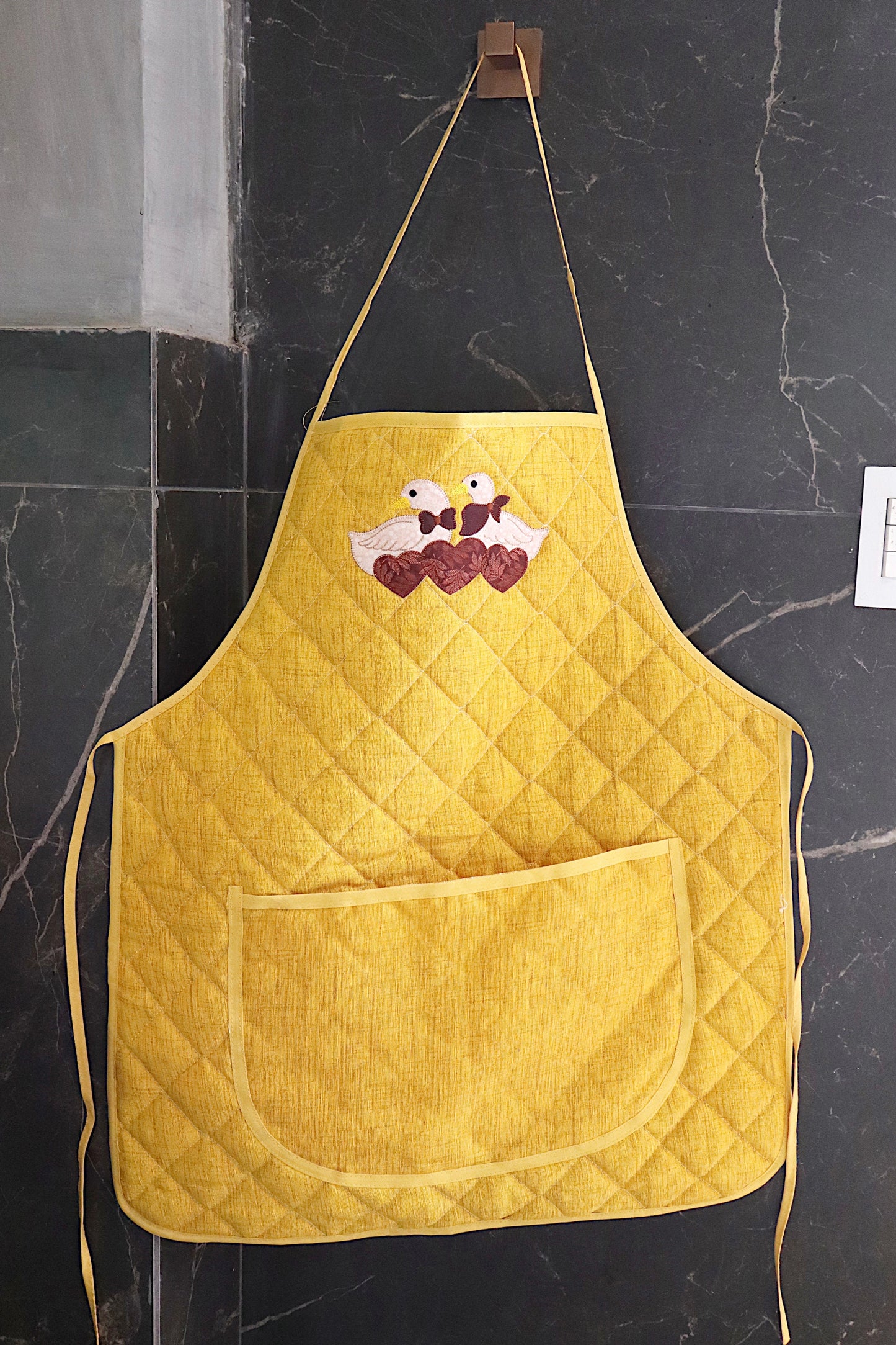 Avental de Cozinha Plastificado Especial Patinhos Amarelo