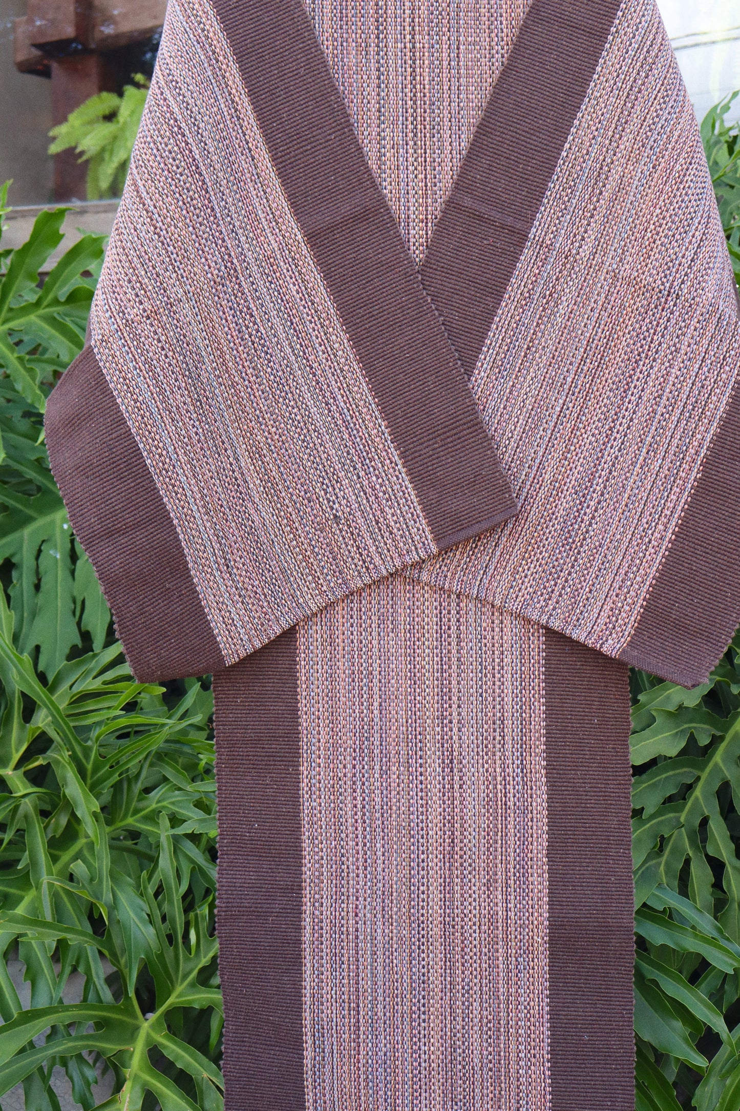 Jogo de Passadeira Linha Marrom com Centro Mesclado