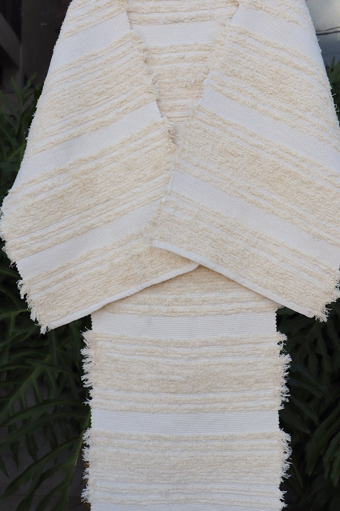 Jogo de Passadeira Felpudo Chic Cru