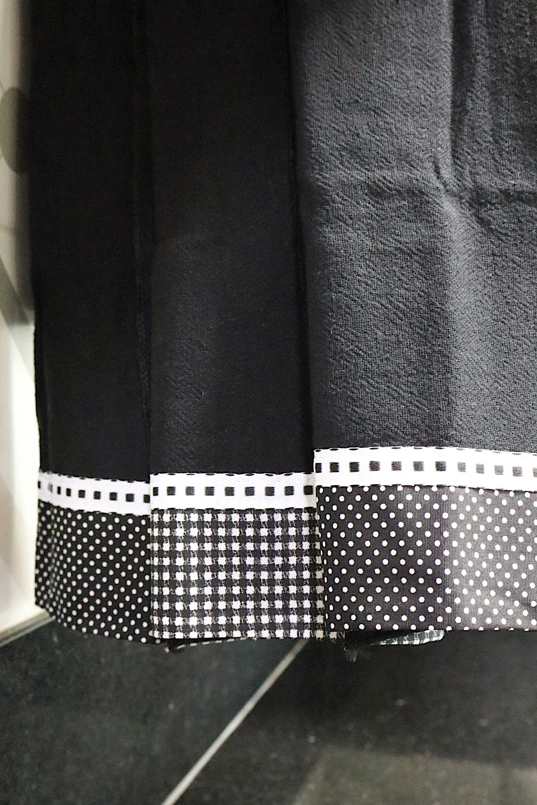 Trio Pano de Prato com Fundo Preto