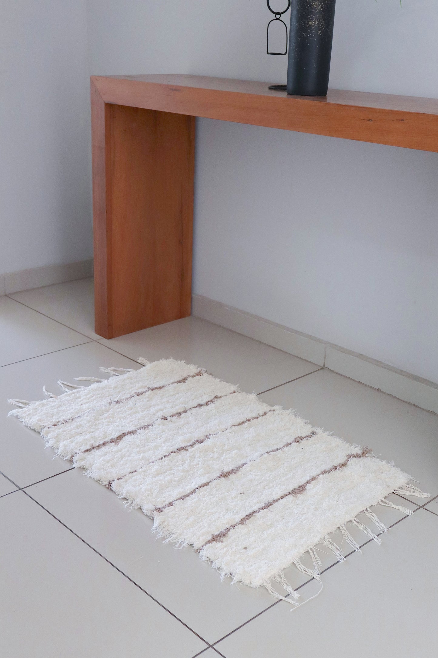 Kit 2x Tapete Algodão Felpudo 50x80