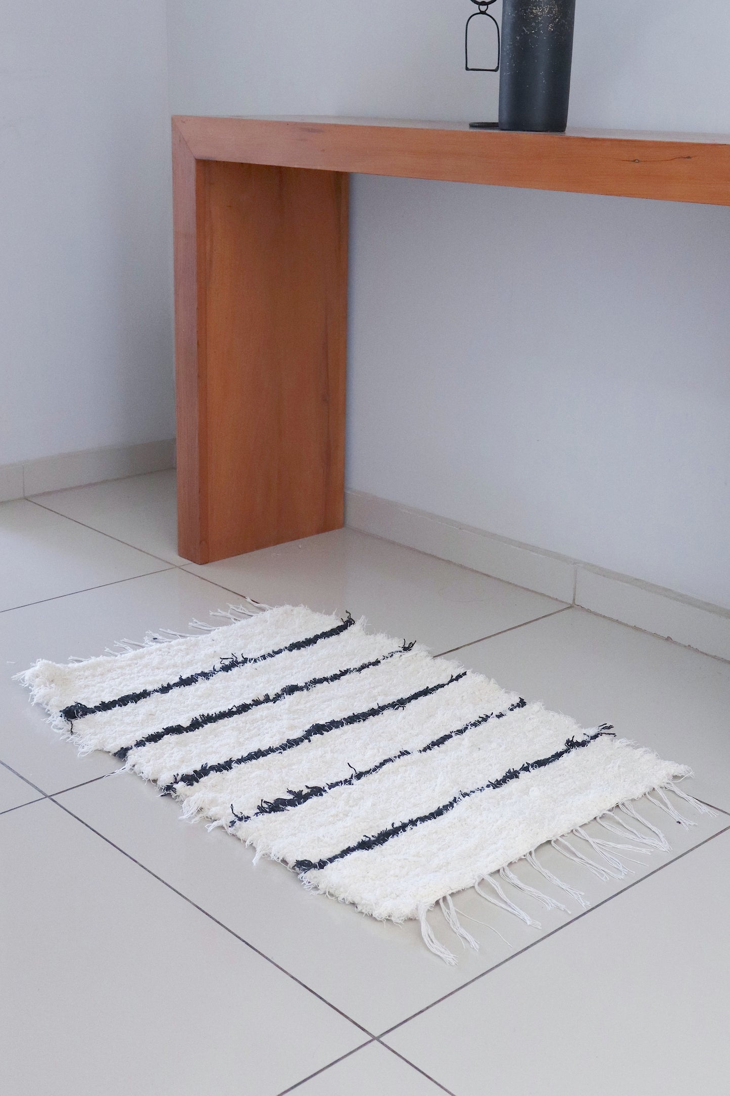 Kit 2x Tapete Algodão Felpudo 50x80