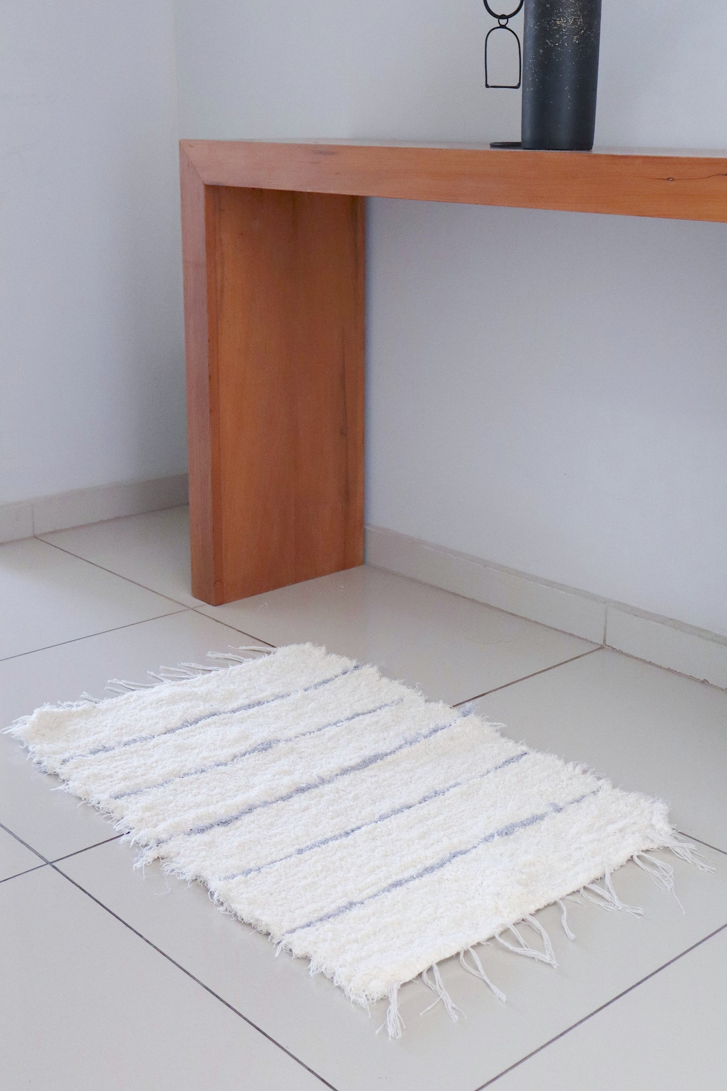 Kit 2x Tapete Algodão Felpudo 50x80