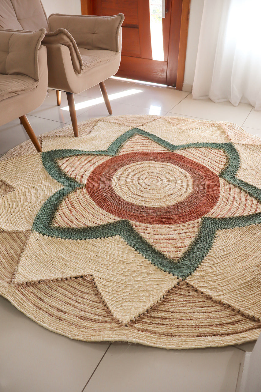 Tapete Sisal Redondo 2,0m EST003