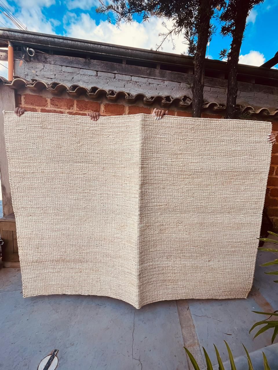 Tapete Sisal Cru Liso 1,50x2,00m