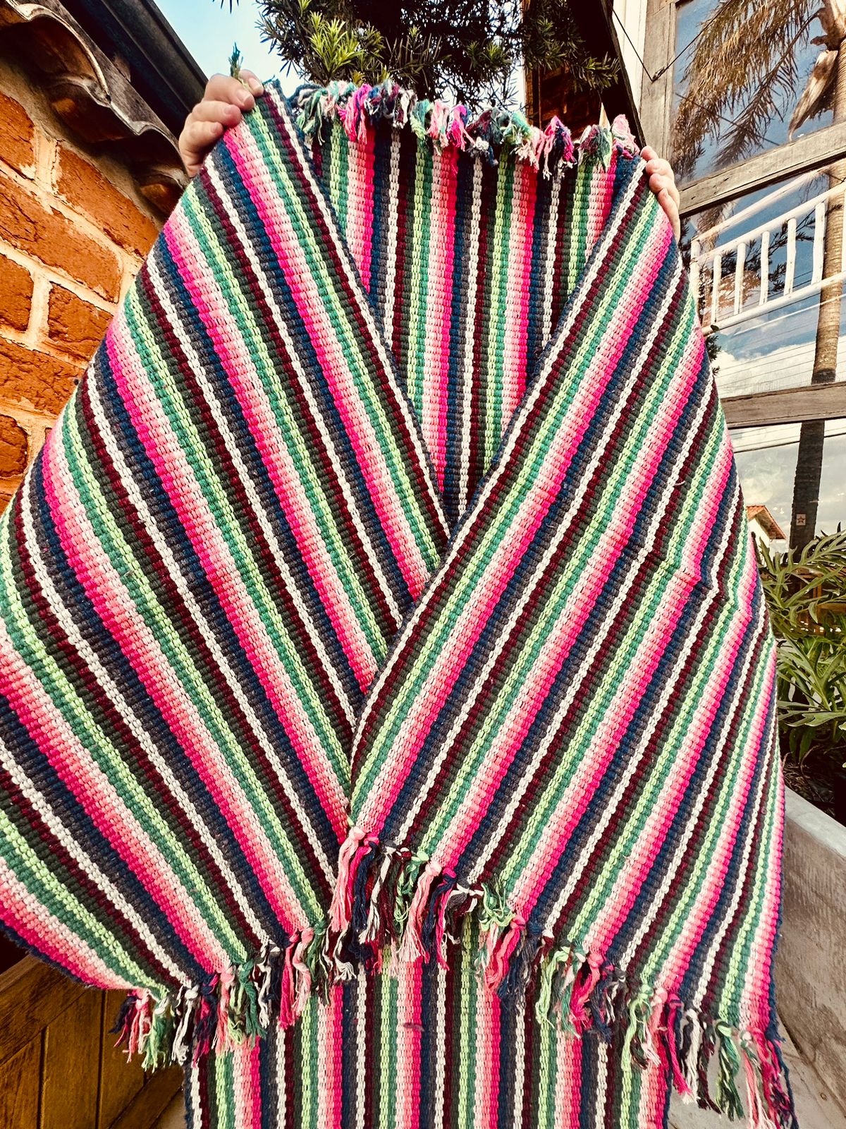 Jogo de Passadeira Linha Colorido com Franja