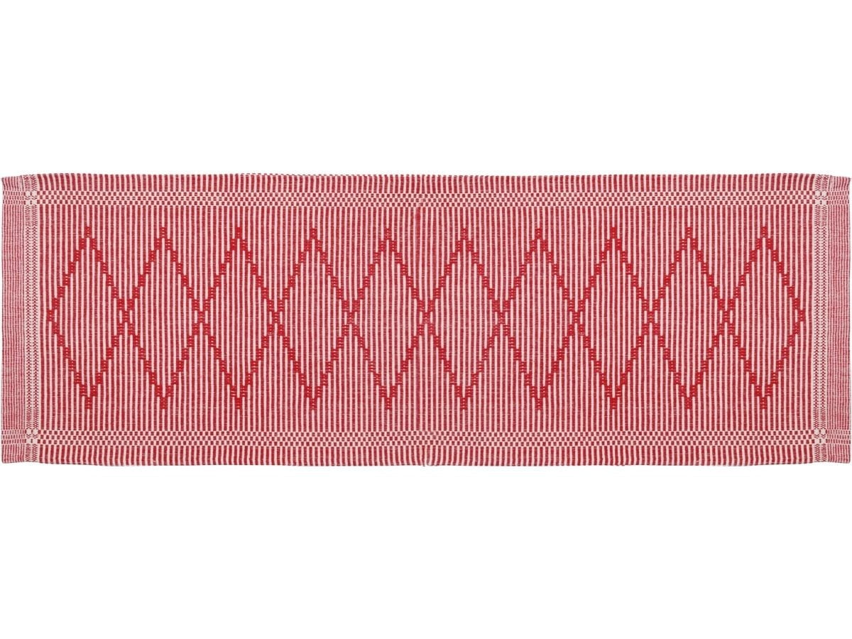 Passadeira em Algodão Artesão Vermelho 3,0m