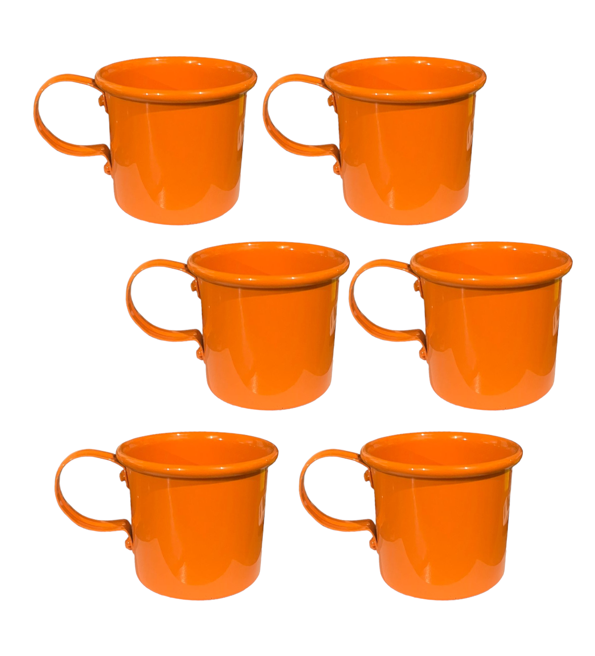 Caneca Colorida Alumínio Laranja