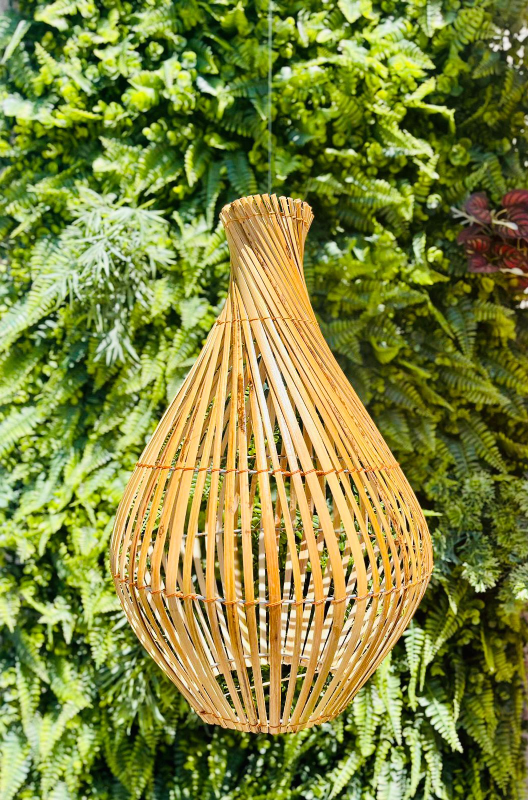 Luminária Pendente de Bambu Florença