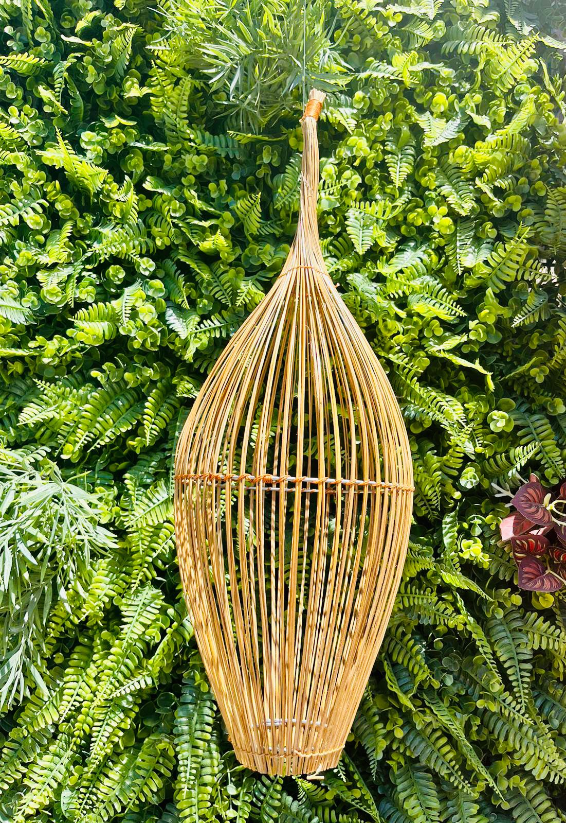 Luminária Pendente de Bambu Viena