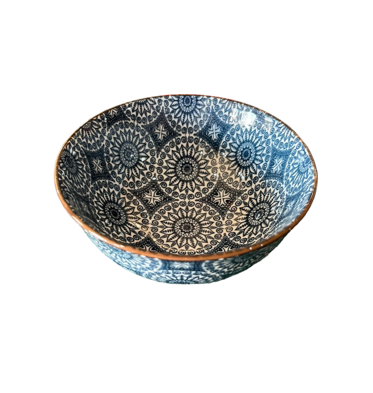 Bowl Decorativo em Cerâmica Azul P