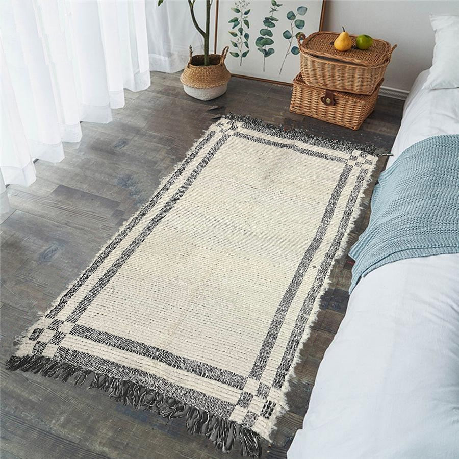 Tapete Médio Dupla Face Felpudo Marrom Café 0,80x1,40m