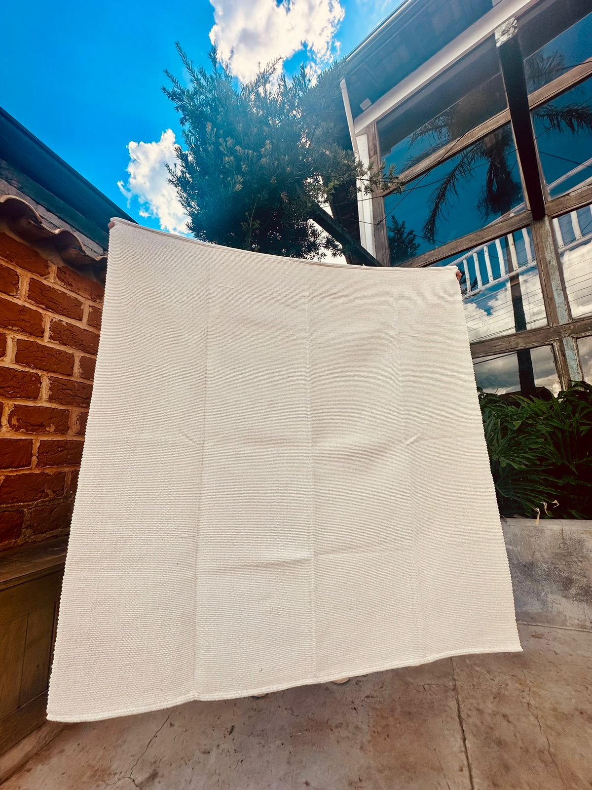 Tapete em Linha Liso Cru 1,50x1,50m