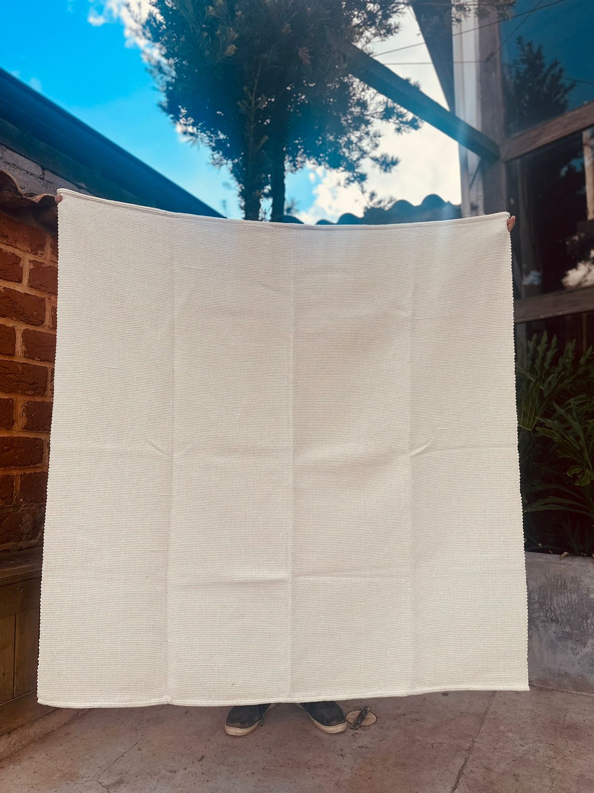 Tapete em Linha Liso Cru 1,50x1,50m