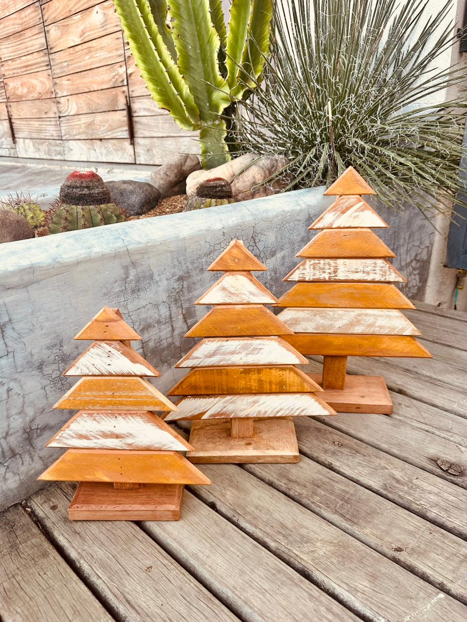 Trio Árvore Madeira Neutra