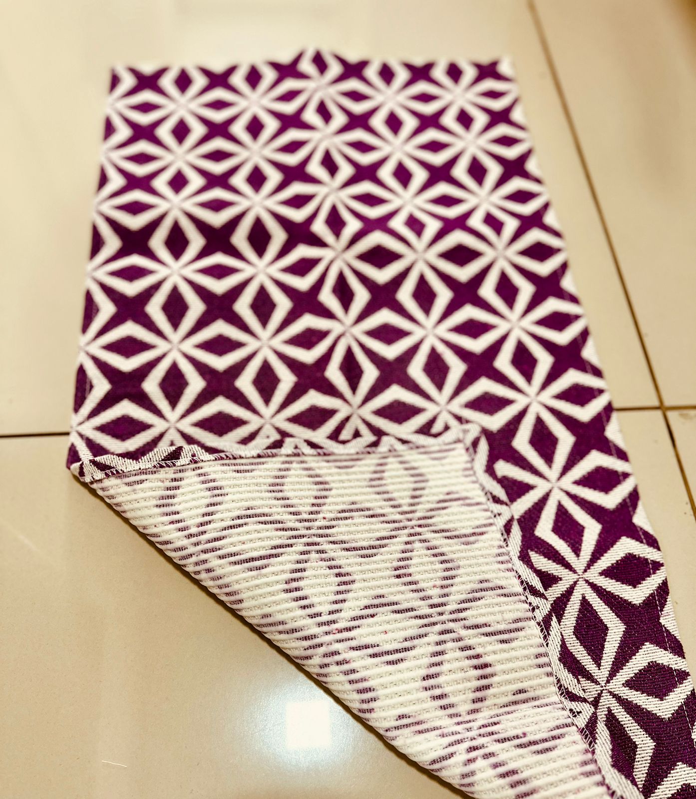 Tapete 42x64cm Antiderrapante Israel Roxo