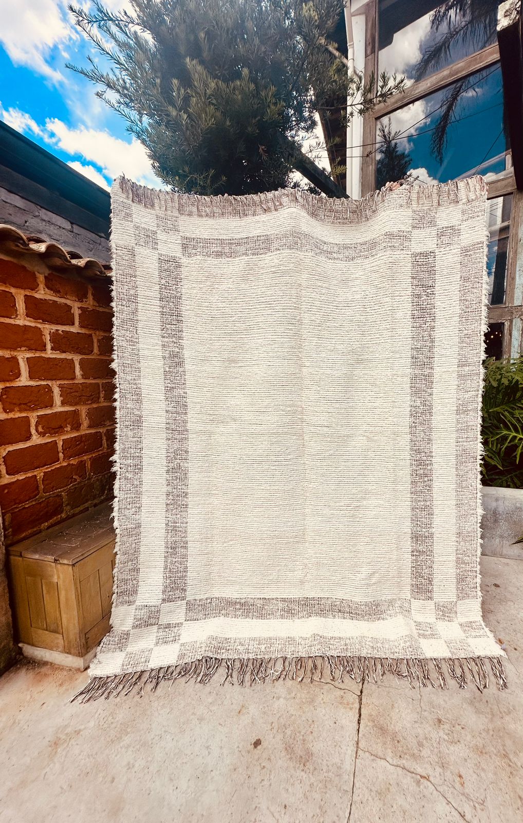 Tapete Algodão Felpudo Dupla Face Mesclado 2,00x2,50m