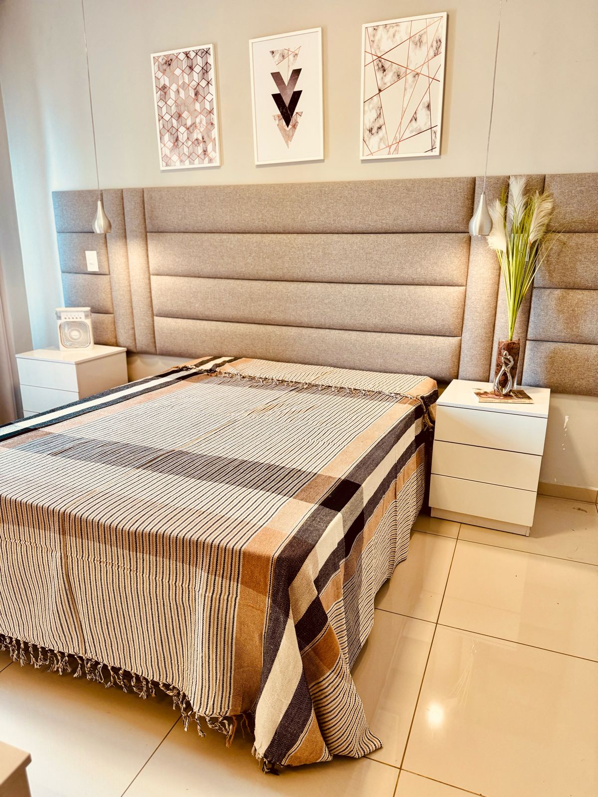 Colcha para Cama Queen 2,40x2,60m Artesanal Listrada