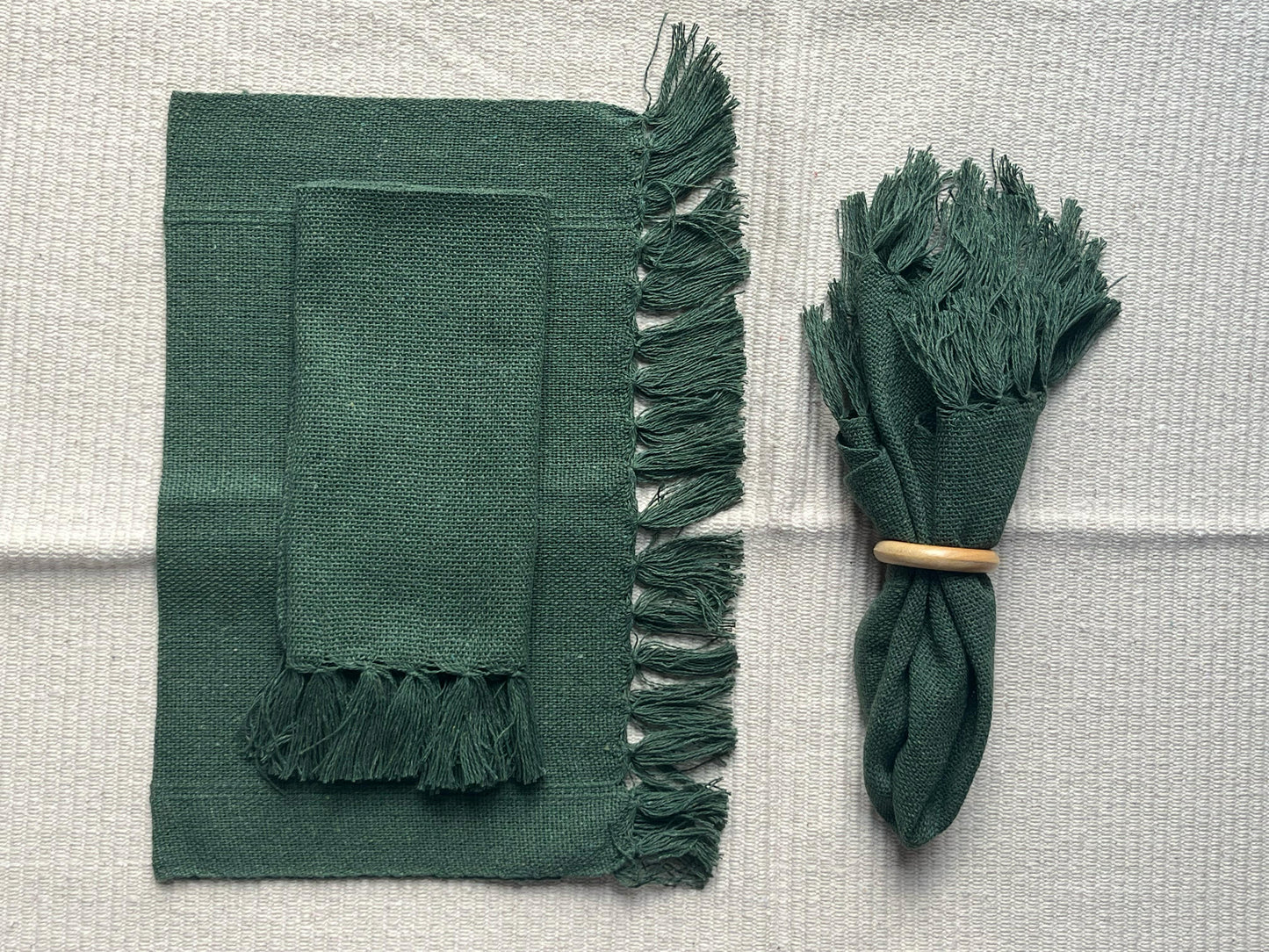 Guardanapo Algodão Verde Musgo 30x40cm