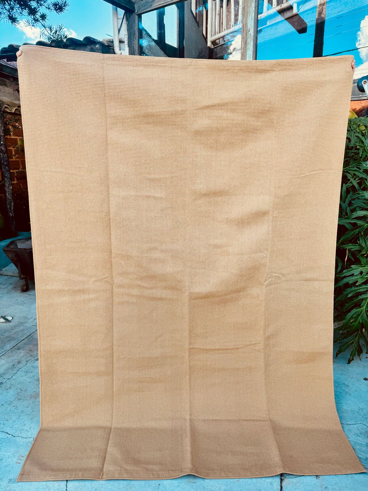 Tapete em Algodão Lisboa Liso Caramelo 1,50x2,00m