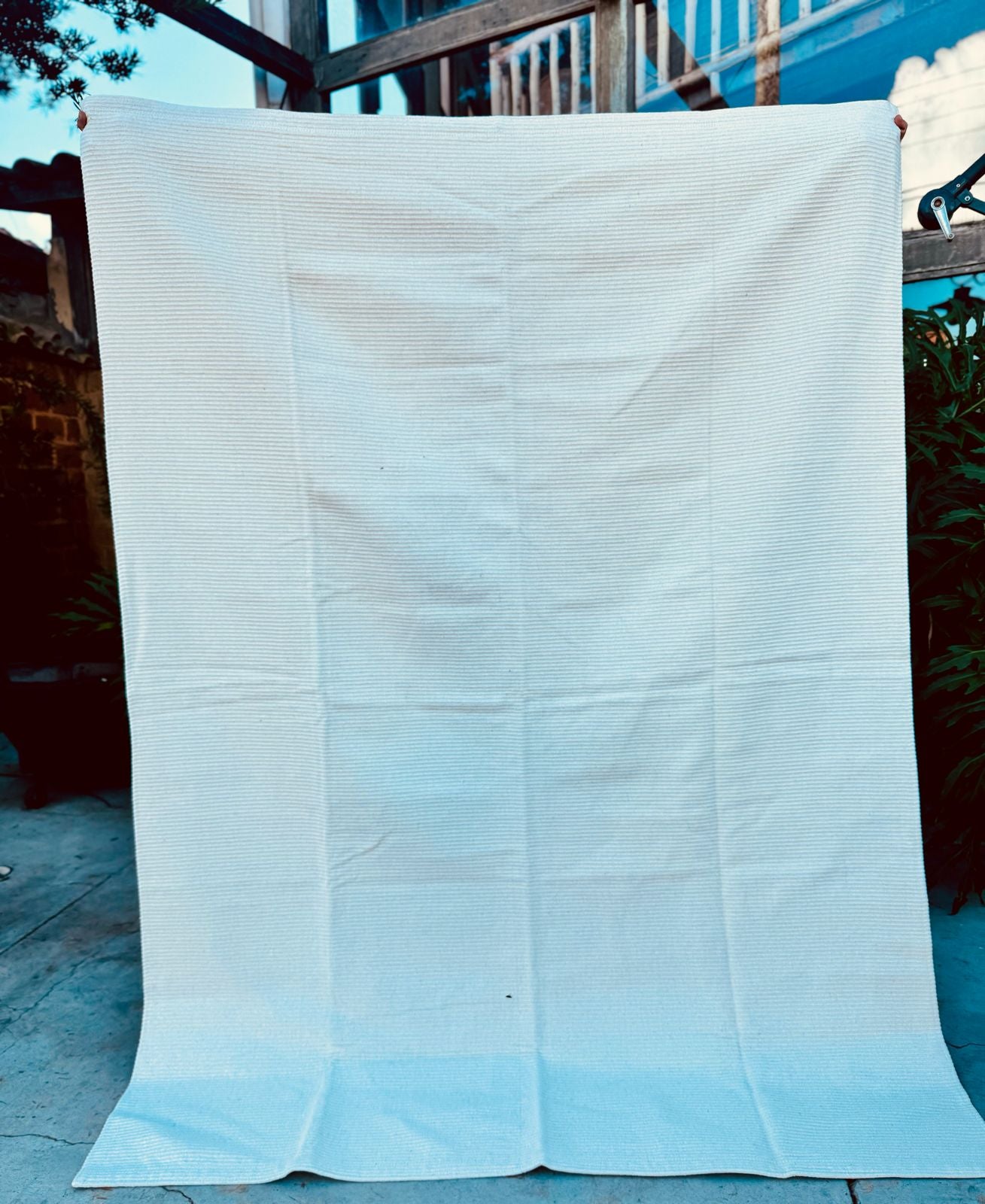 Tapete em Algodão Lisboa Liso Cru 1,50x2,00m