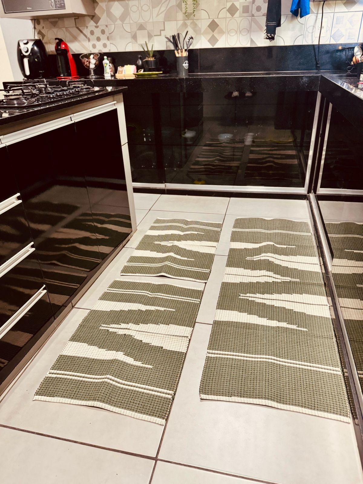 Jogo de Passadeira Linha Bico Verde