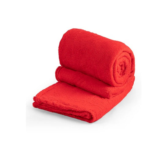 Cobertor Manta Microfibra Aveludada 1,80x2,00m Vermelha