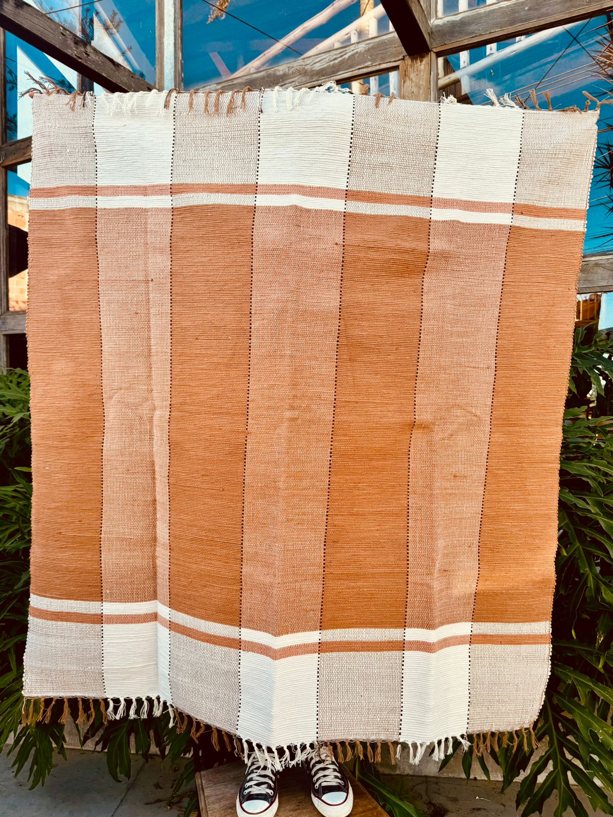 Tapete em Malha Moldura Neutro 1,50x1,50m