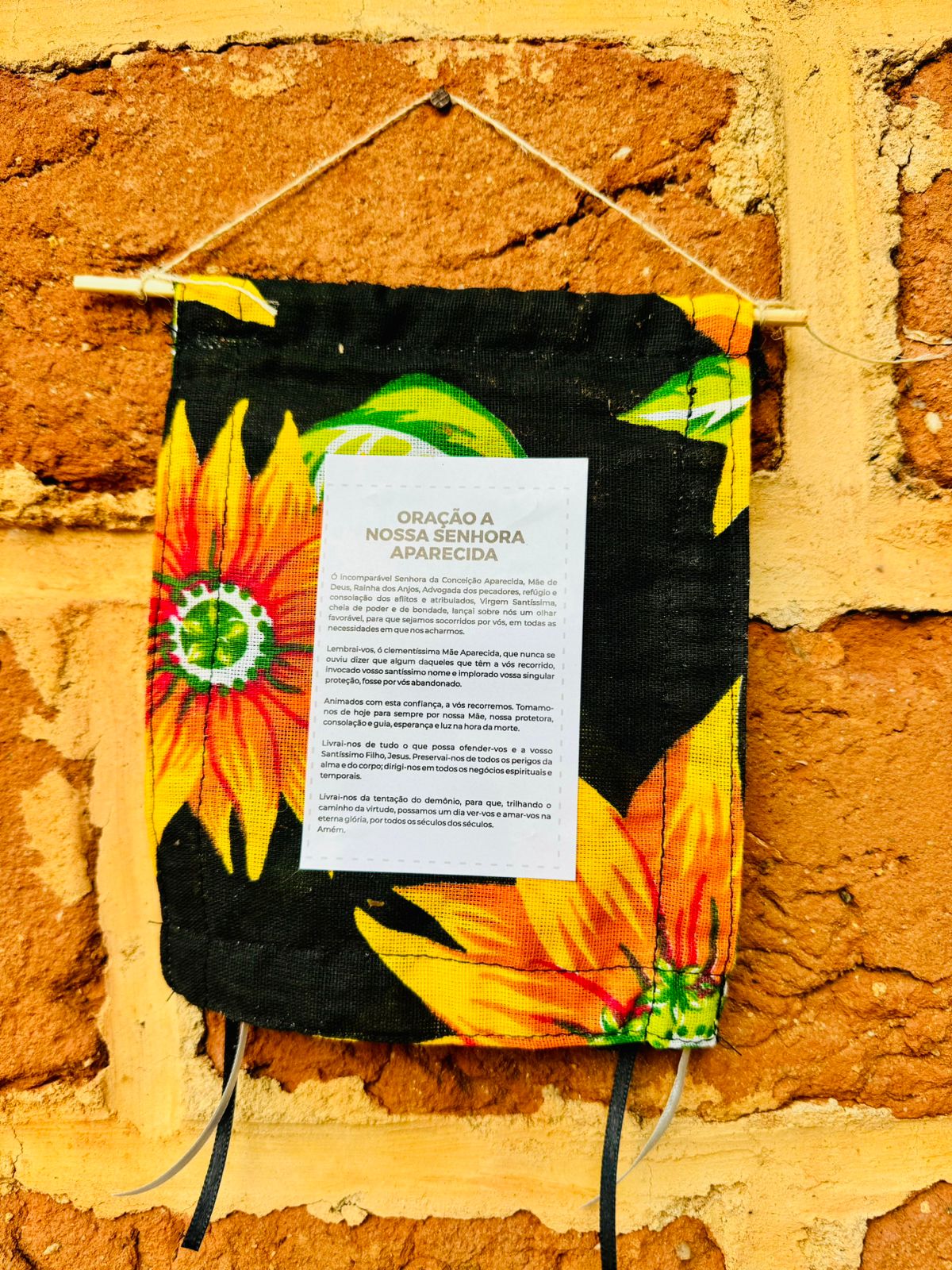 Estandarte Nossa Senhora Aparecida Preto