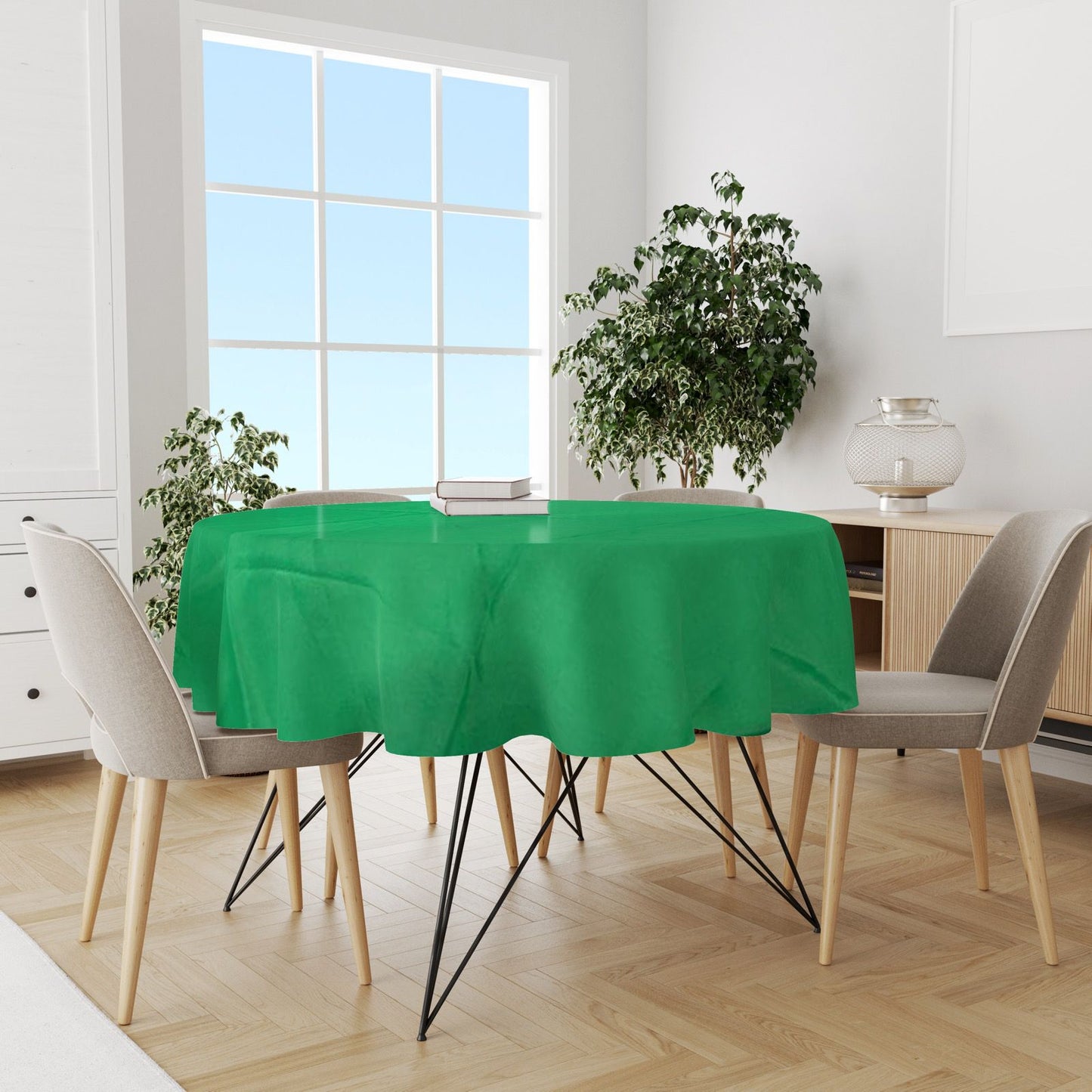 Toalha de Mesa Oxford Redonda 1,50m Verde