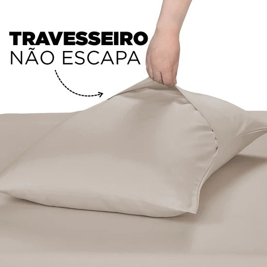 Jogo de Cama Jolitex Lençol Queen 3 Peças Fendi