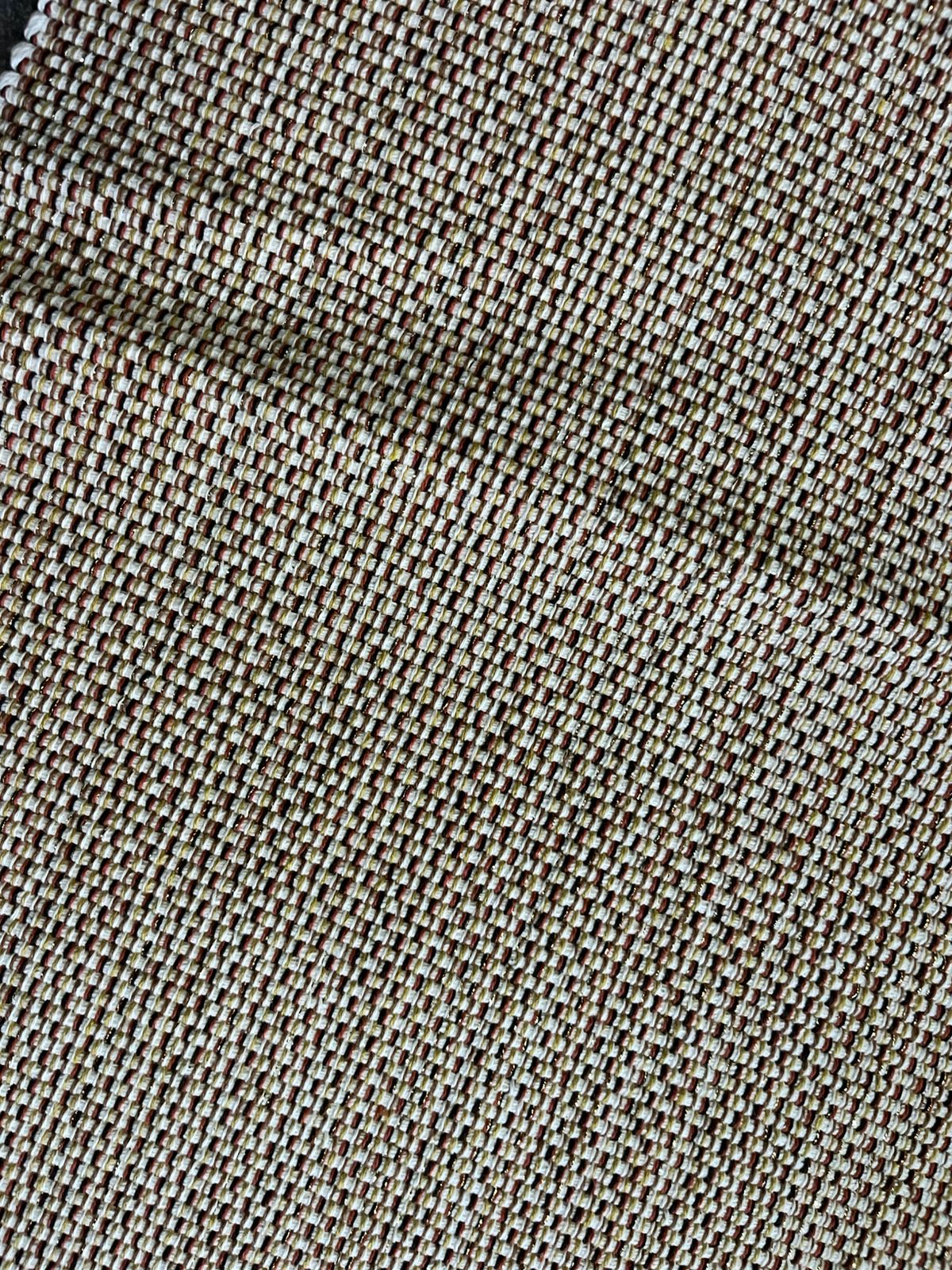 Caminho de Mesa Linha com Fio Lurex Mesclado Colorido 1,5m