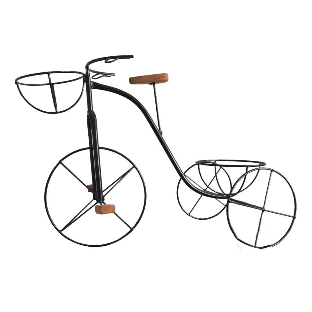 Bicicleta Porta Vaso Rústica Ferro Decorativa P