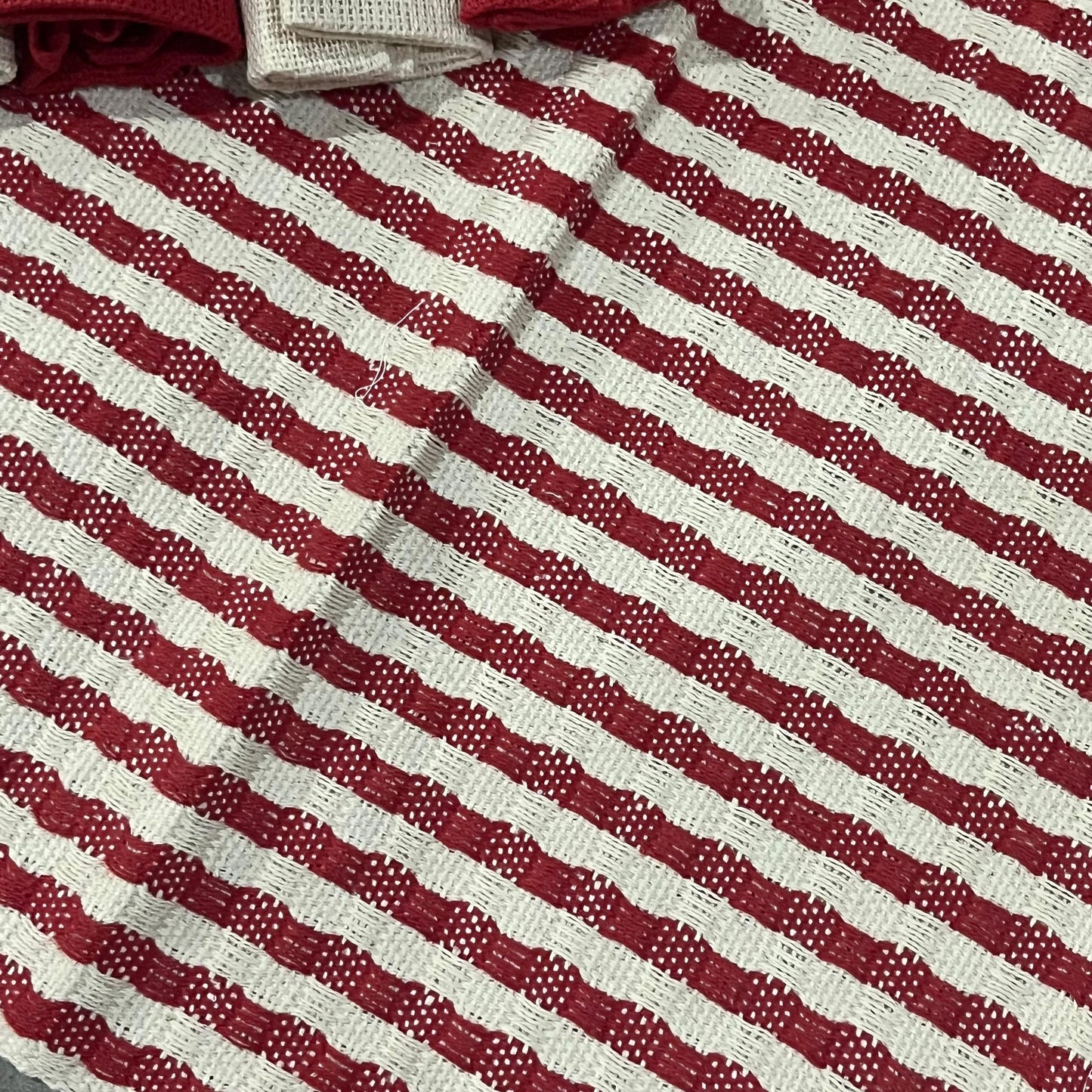 Kit De Jogo Americano, Guardanapo e Argola 6 lugares Vermelho