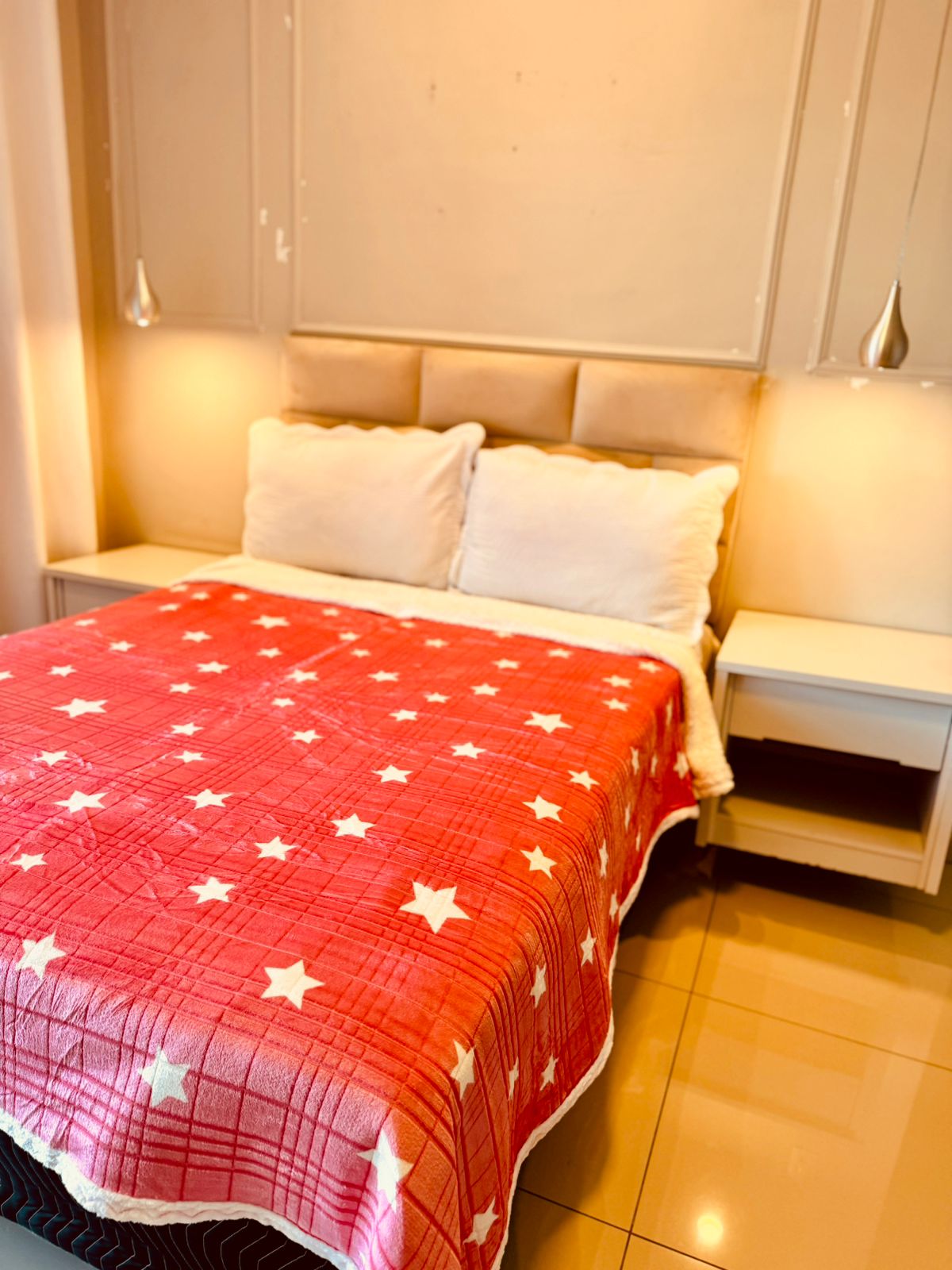 Manta Microfibra Sherpa Pelo Carneiro Estrela Rosa