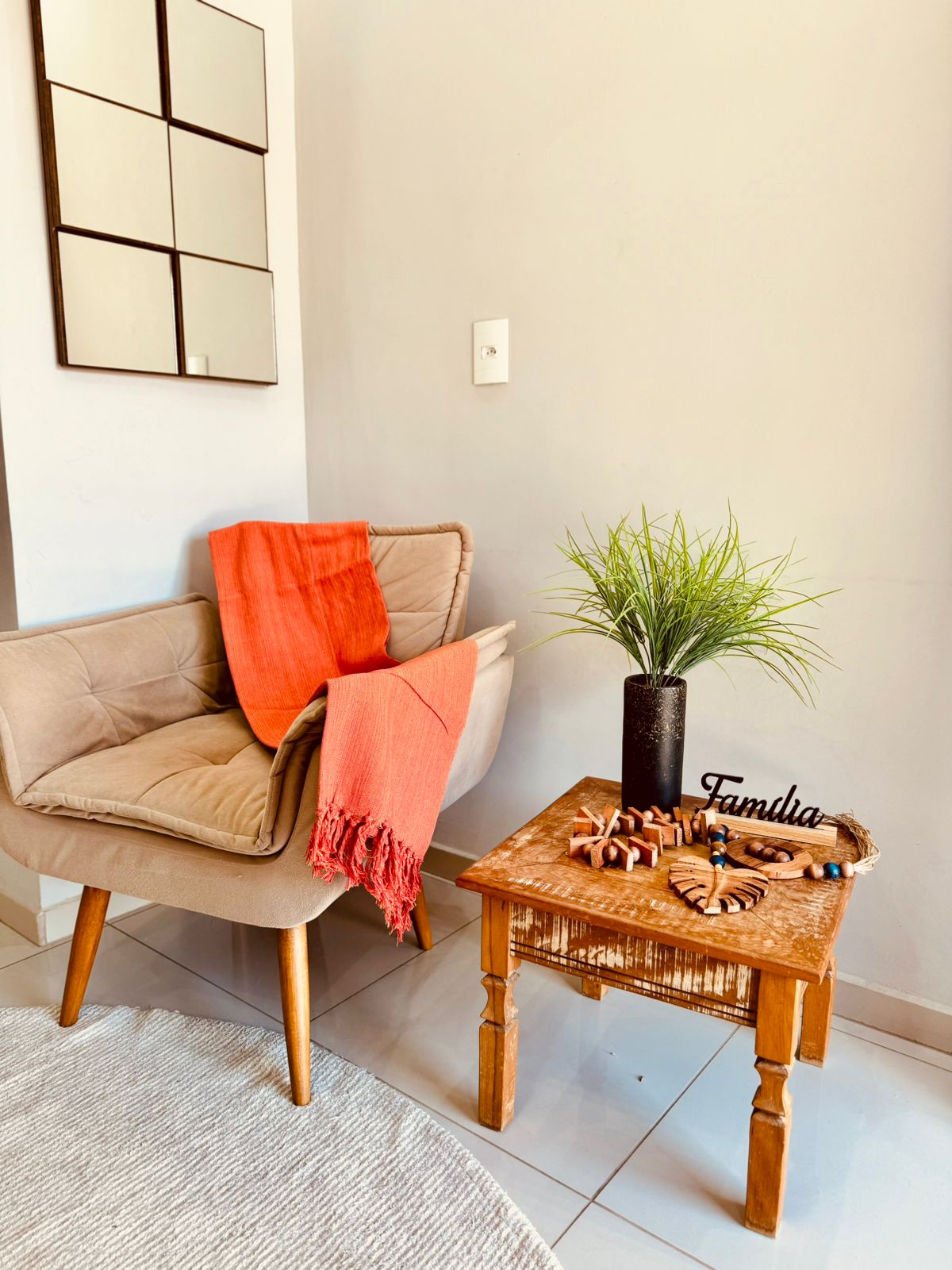 Manta para Sofá Básica Gigante Casal Laranja Mesclada 1,80x2,20m