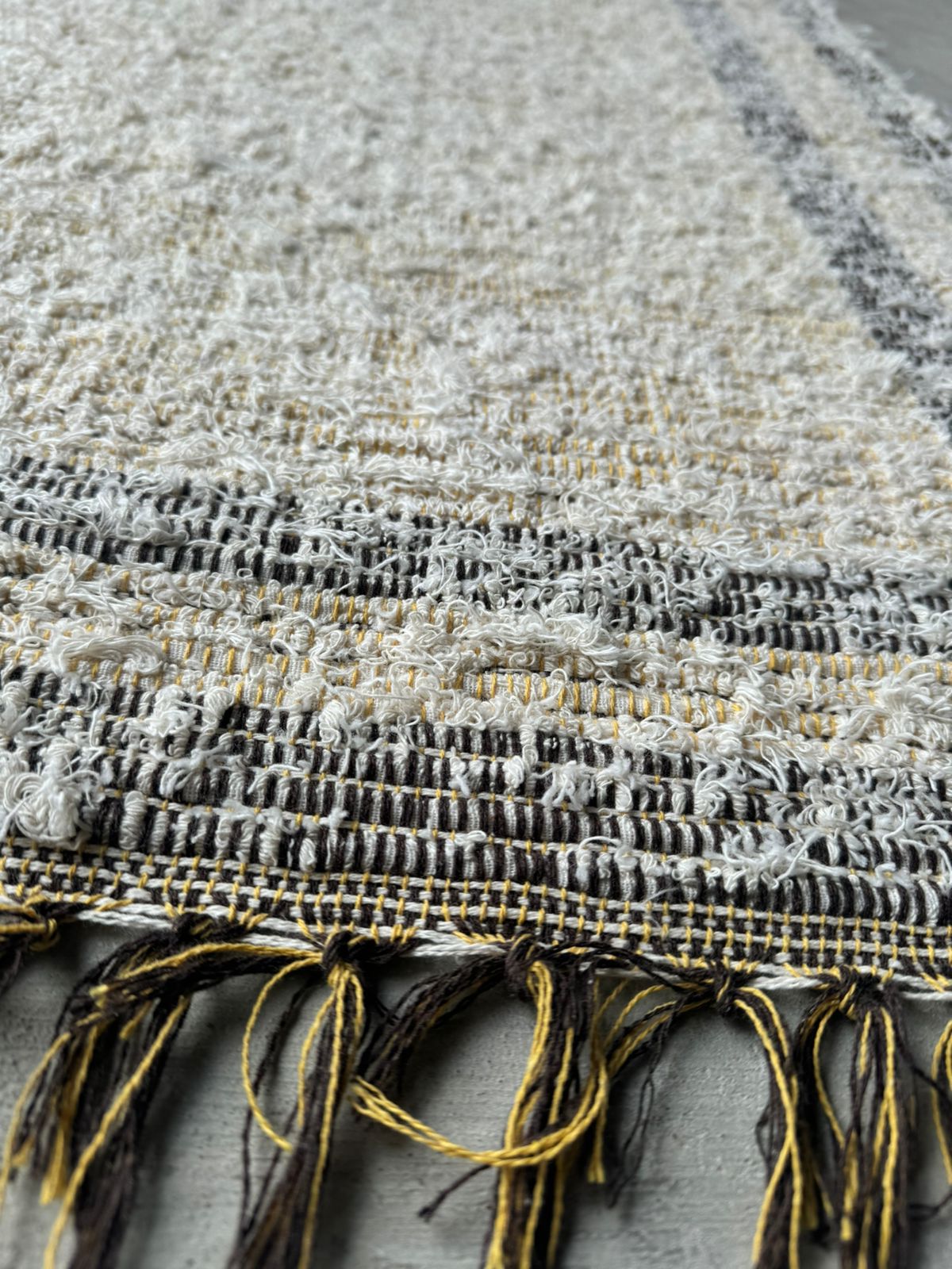 Tapete Médio Dupla Face Felpudo Marrom e Caramelo 0,80x1,40m