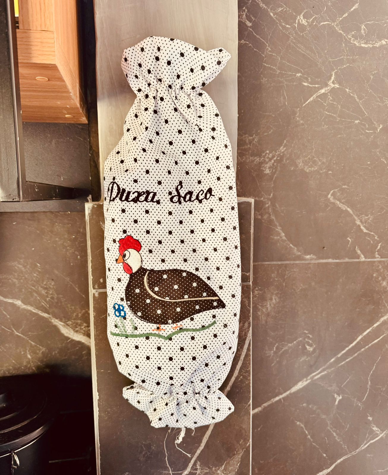 Puxa Saco Oxford Galinha Branco