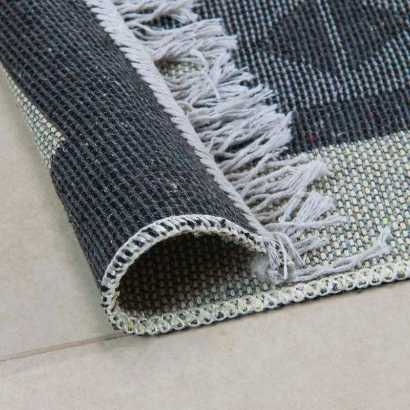 Tapete Passadeira Kilim Antep 60x180cm Cinza DES 006