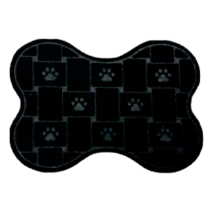 Capacho Entrada Pet Osso Preto