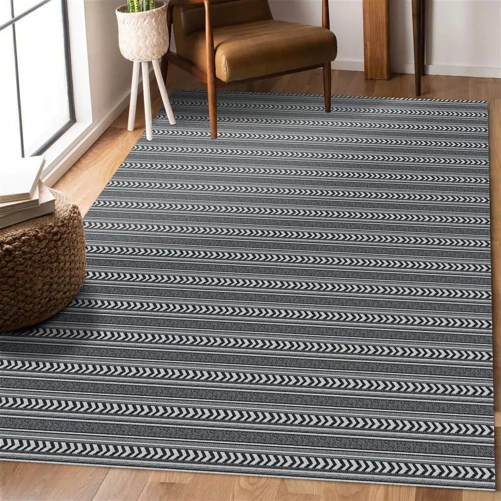 Tapete Verona Antiderrapante Preto 1,32mx2,00m