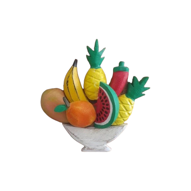 Quadro Madeira Frutas Variadas