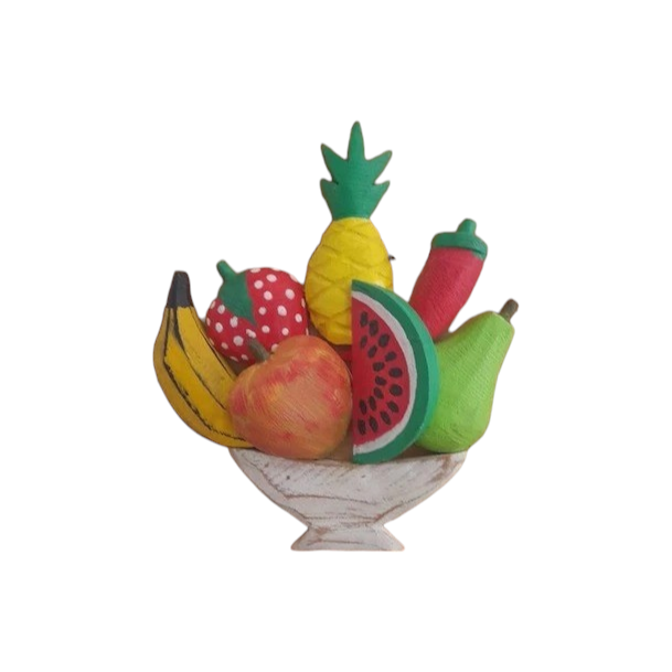 Quadro Madeira Frutas Variadas