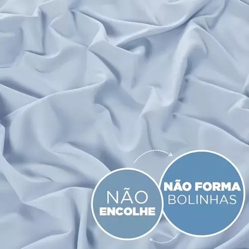 Jogo de Cama Jolitex Lençol Solteiro 2 Peças Azul