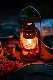 Lampião a Querosene Vermelho